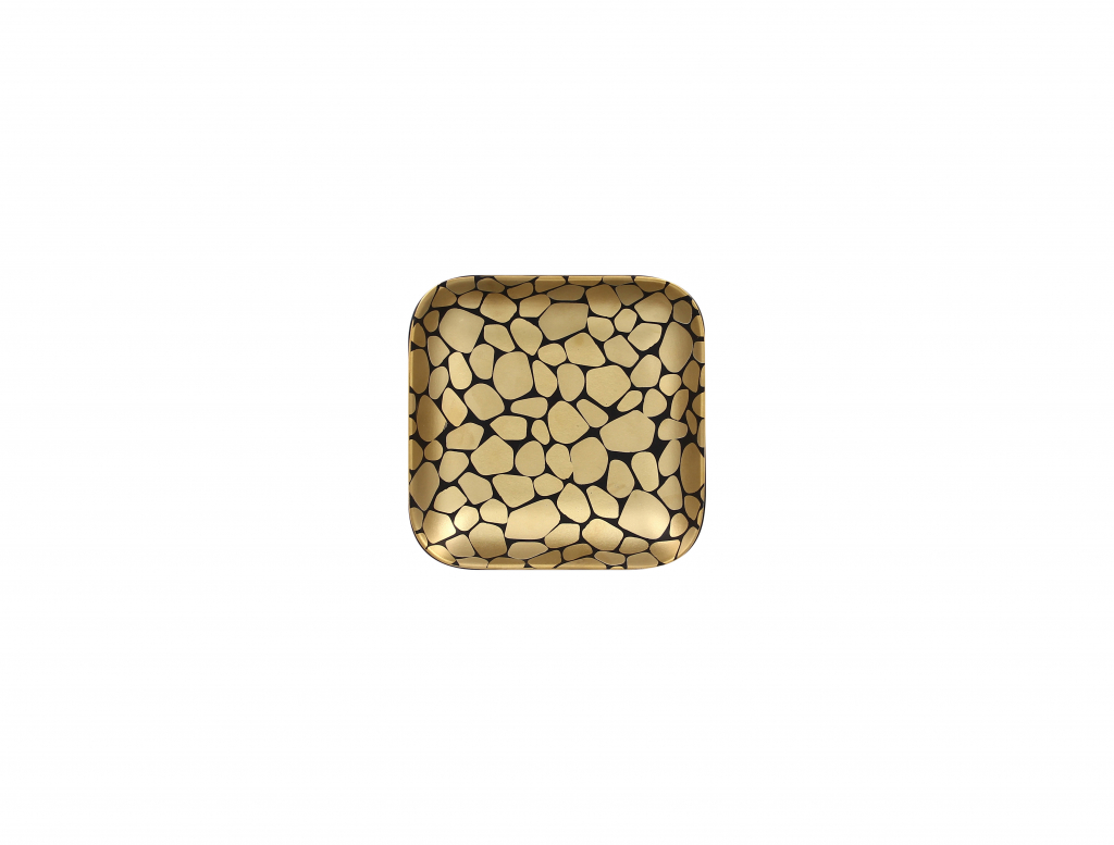 rak pebbles schaal vierkant - 150x150x35mm