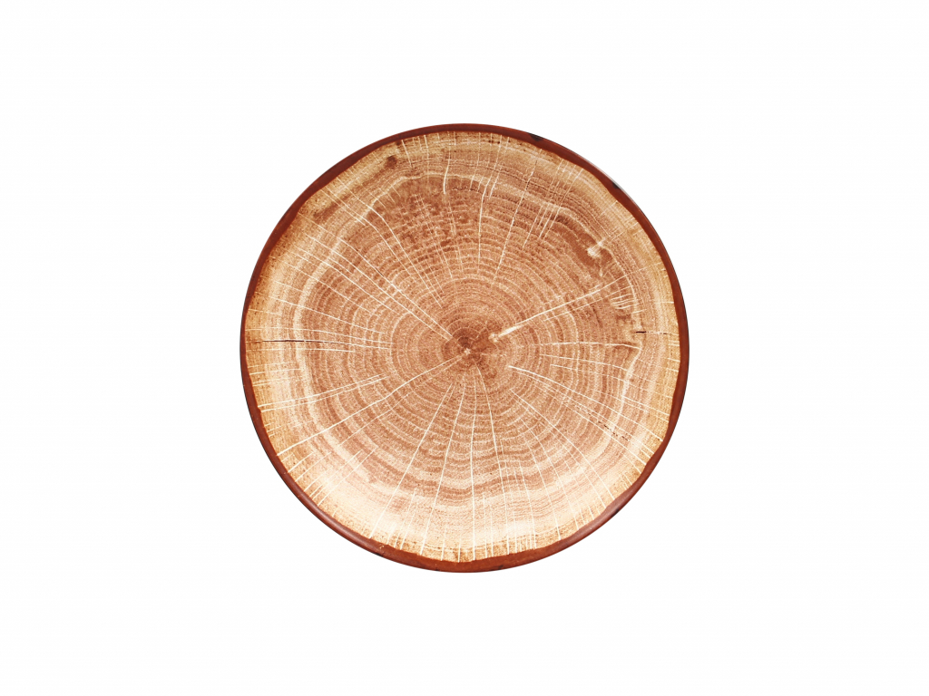 rak woodart bord diep coupe - Ø260mm - timber brown