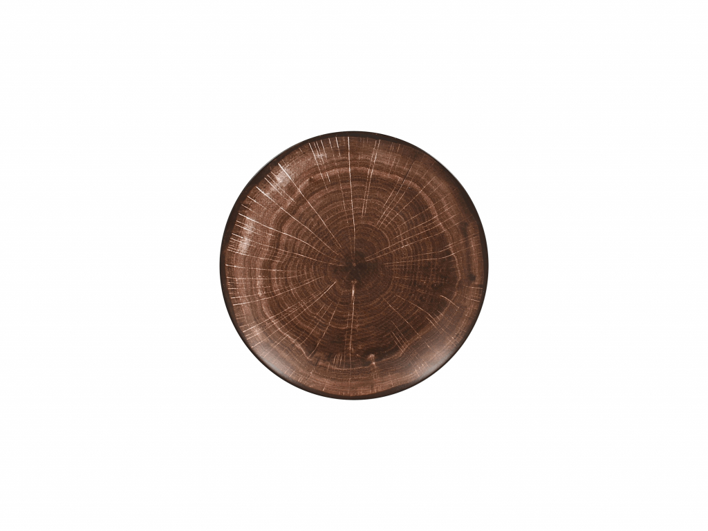 rak woodart bord plat coupe - Ø210mm - oak brown