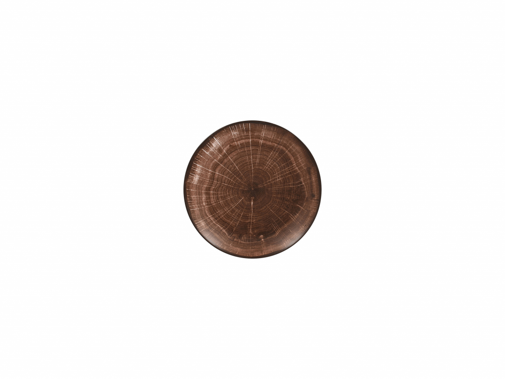 rak woodart bord plat coupe - Ø150mm - oak brown