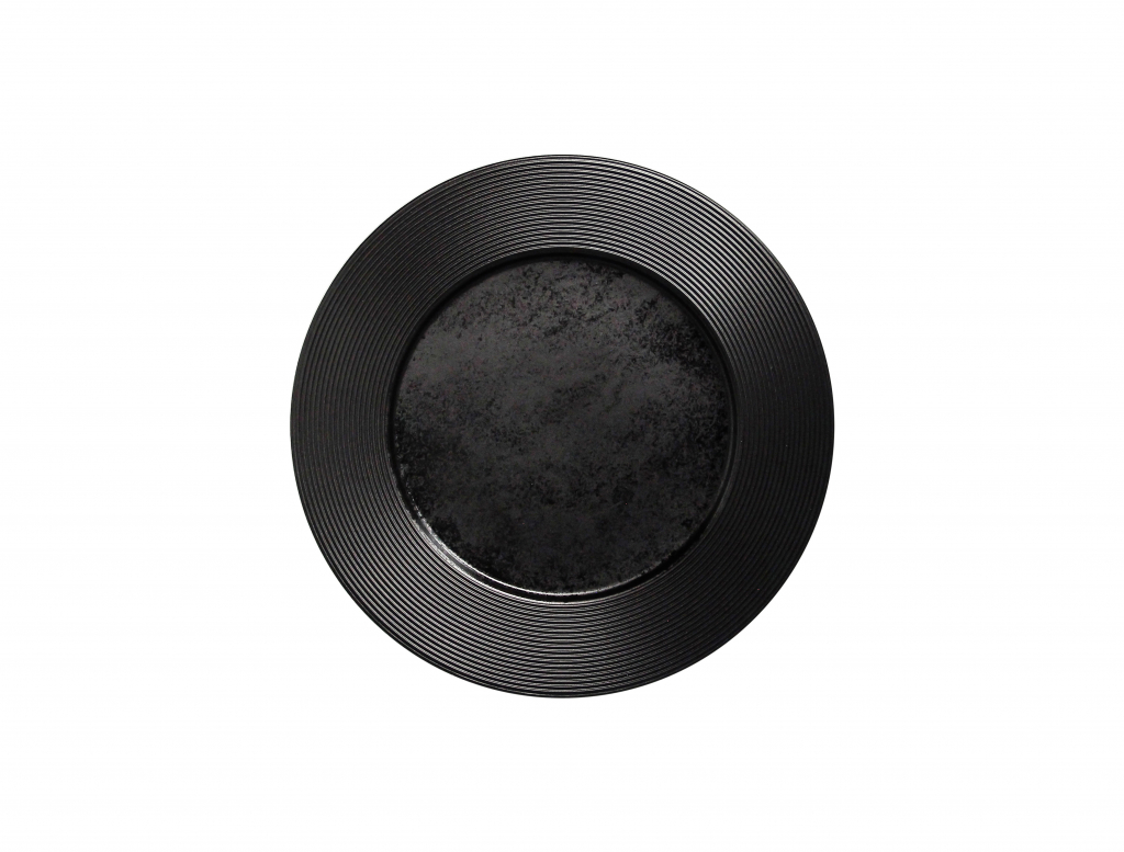 rak edge bord plat - Ø270mm - black