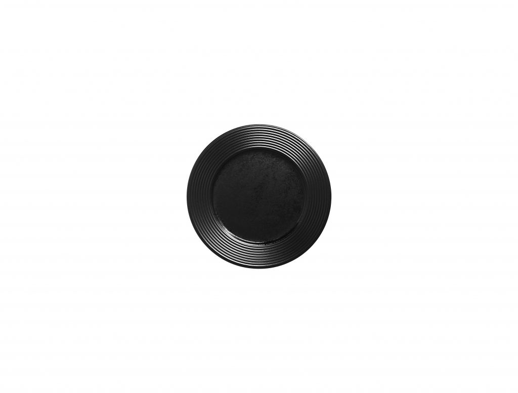 rak edge bord plat - Ø160mm - black