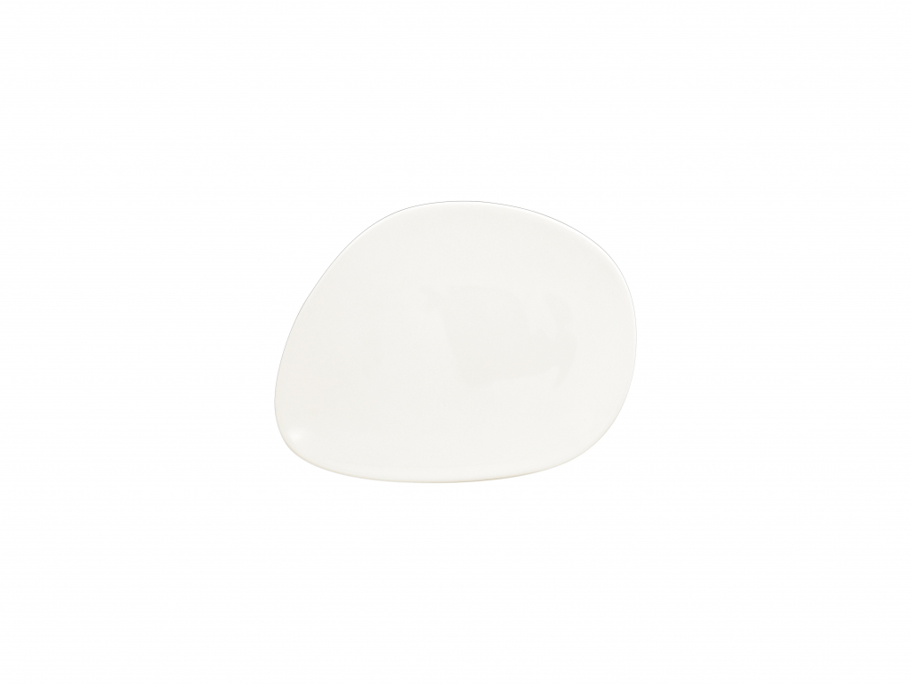 rak suggestions shaped bord plat - 200x160x15mm - plain white