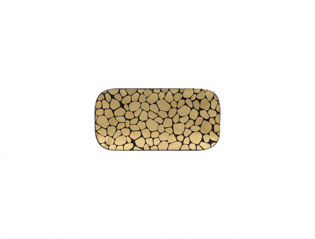 rak pebbles schaal rechthoekig - 220x110x17mm