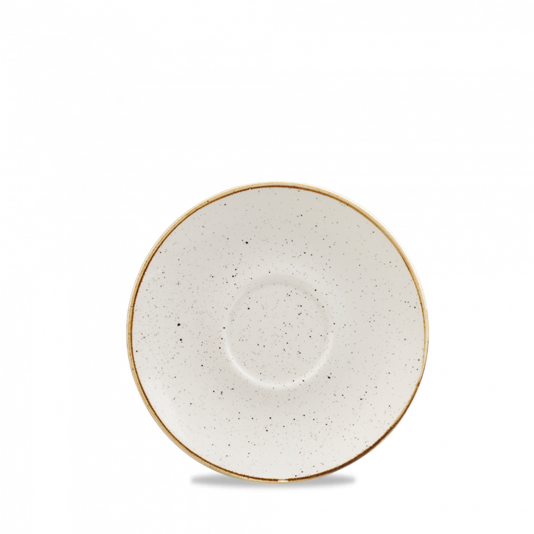churchill stonecast schotel voor cappuccino kop - Ø156mm - barley white