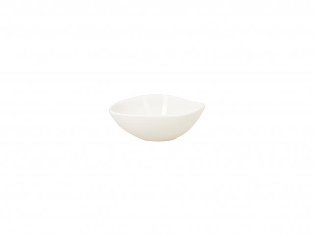 rak suggestions shaped saladeschaal - 140x110x55mm - plain white