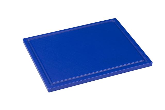 interlux snijplaat met sapgoot - 530x325x15mm - blauw