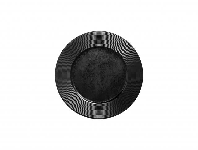 rak edge bord plat - Ø250mm - black