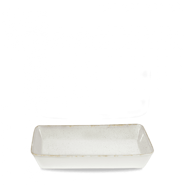 churchill stonecast hints ovenschaal rechthoekig - 380x250x62mm - barley white