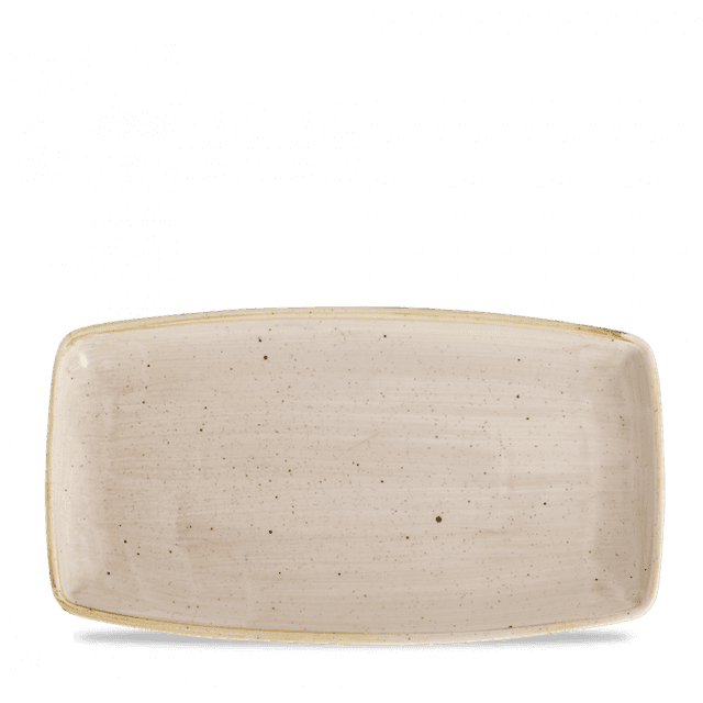 churchill stonecast bord langwerpig - 345x185mm - nutmeg cream