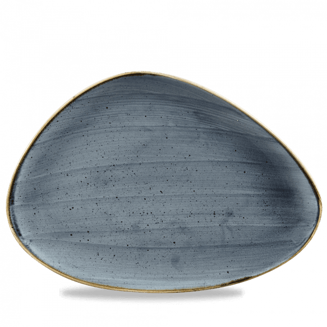 churchill stonecast chef's schaal driehoek - 365x250mm - blueberry