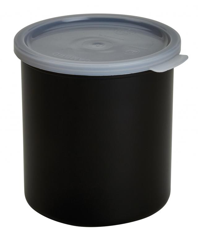 cambro dressingpot met deksel - 2.4 ltr - black