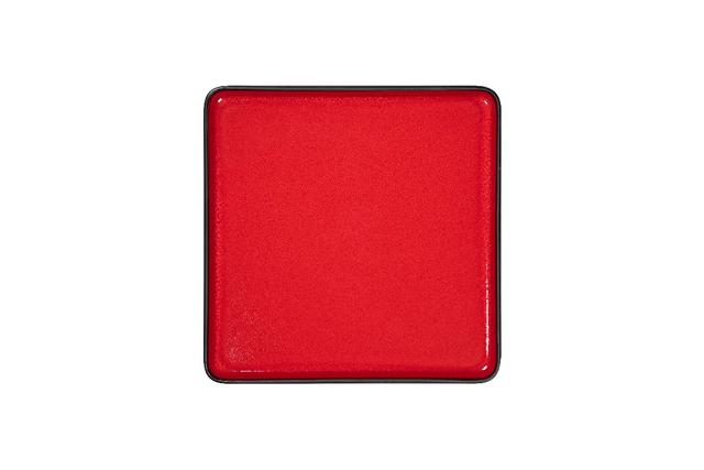 rak fractal bord plat vierkant / deksel voor frftsdp24r - 240x240mm - red