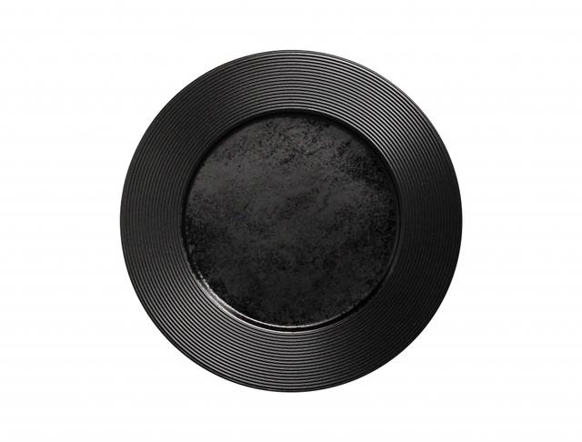 rak edge bord plat - Ø330mm - black