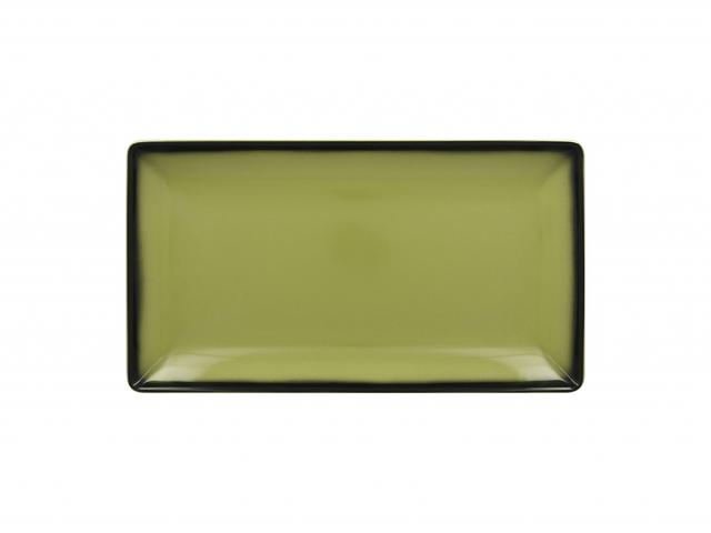 rak lea serveerschaal rechthoekig - 335x181x27mm - light green