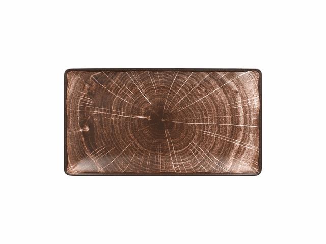 rak woodart serveerschaal rechthoekig - 335x180mm - oak brown