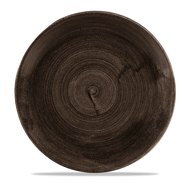 churchill stonecast patina coupebord - Ø288mm - iron black