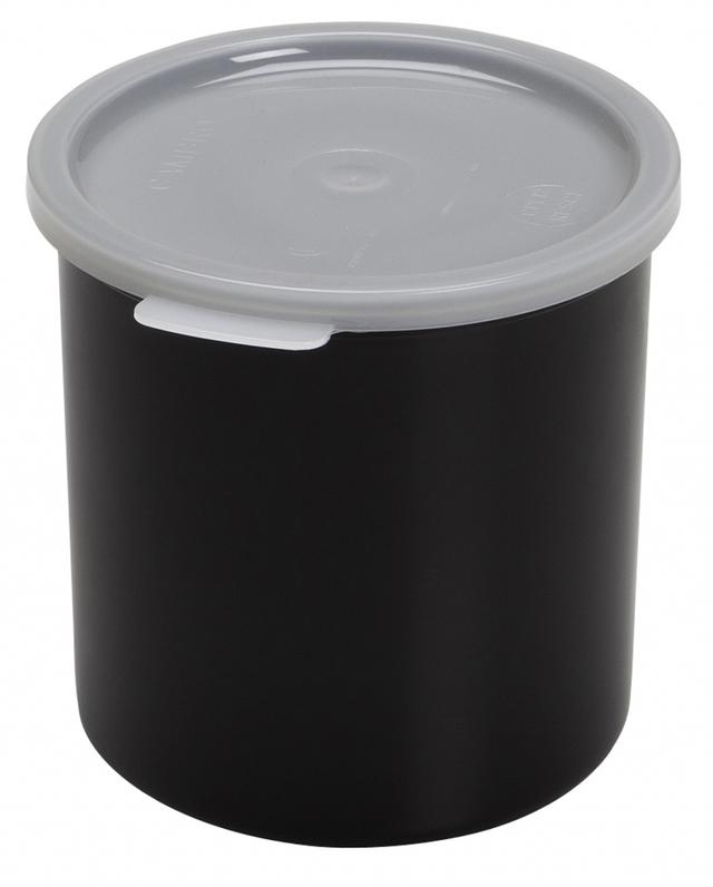 cambro dressingpot met deksel - 1.4 ltr - black