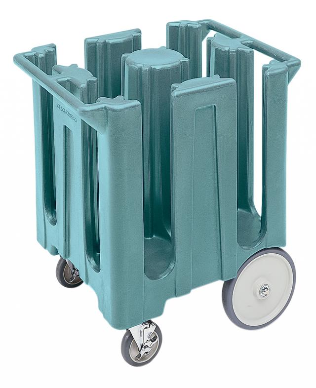 cambro bordenwagen 4 compartimenten voor borden Ø210mm - slate blue