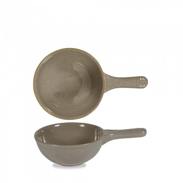churchill stonecast sausschaaltje met greep diep - 0.57ltr - peppercorn grey