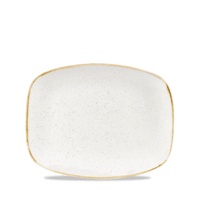 churchill stonecast chef's bord langwerpig - 261x202mm - barley white