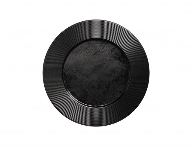 rak edge bord plat - Ø310mm - black