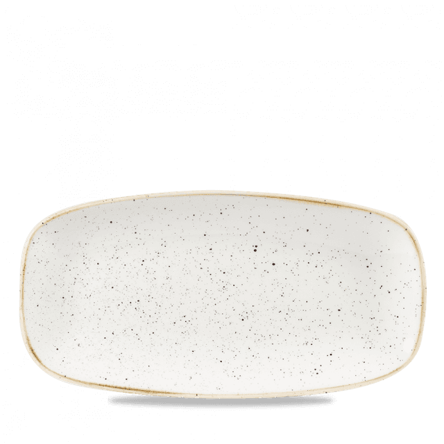 churchill stonecast chef's bord langwerpig - 269x127mm - barley white