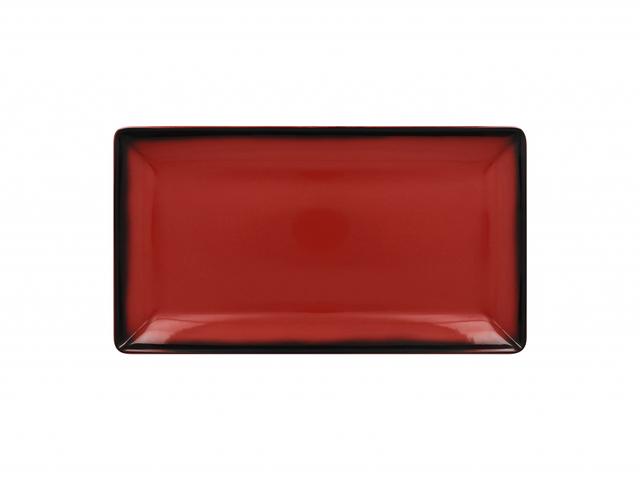 rak lea serveerschaal rechthoekig - 335x181x27mm - red