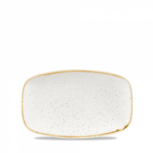 churchill stonecast chef's bord langwerpig - 200x121mm - barley white