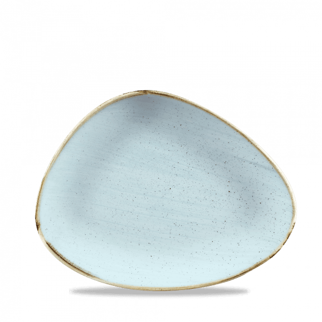 churchill stonecast chef's schaal driehoek - 265x205mm - duck egg blue