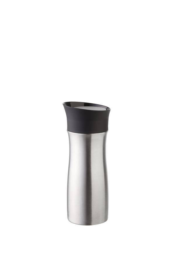 helios click ´n´drink thermobeker roestvrijstaal - 0.3ltr - steel gray