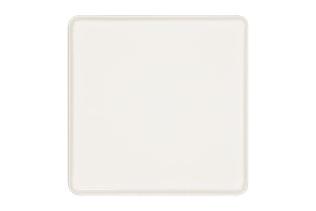 rak fractal bord plat vierkant - 320x320mm - ivoris white