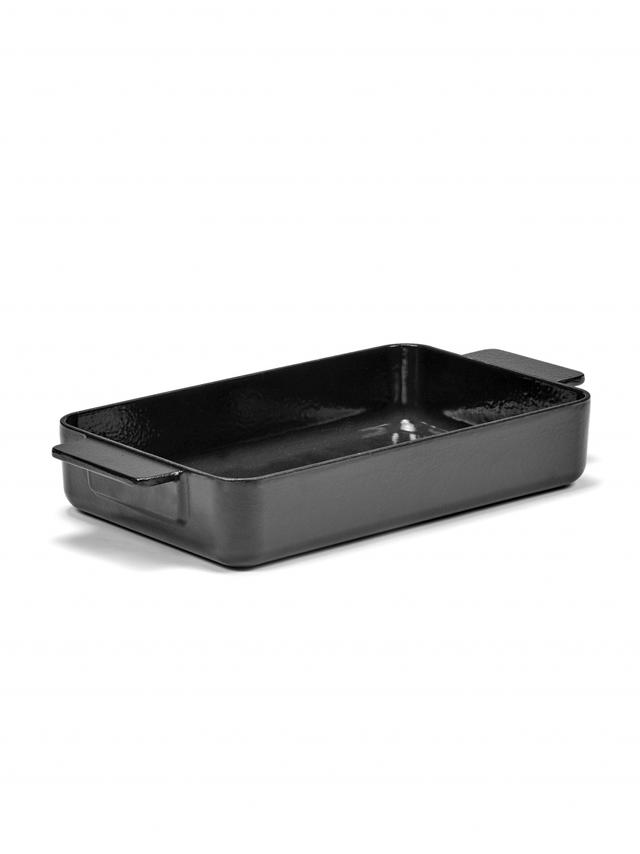 serax surface ovenschaal geëmailleerd gietijzer - 380x200x60mm - zwart
