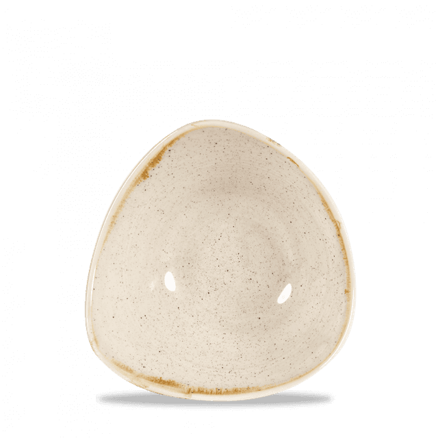 churchill stonecast schaal driehoek - 0.26ltr - nutmeg cream