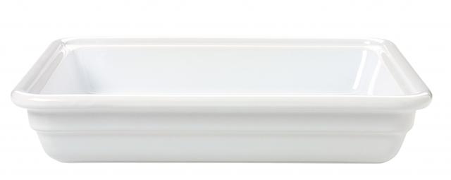 emile henry gn schaal 2/3 - 345x325x65mm - blanc