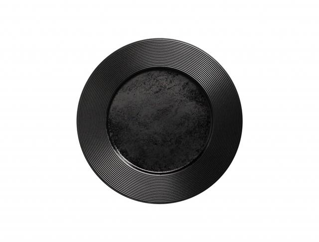 rak edge bord plat - Ø290mm - black