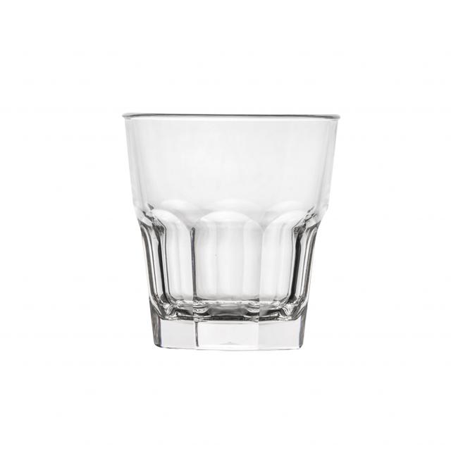 glassforever granity rock base drinkglas - 0.24ltr - clear