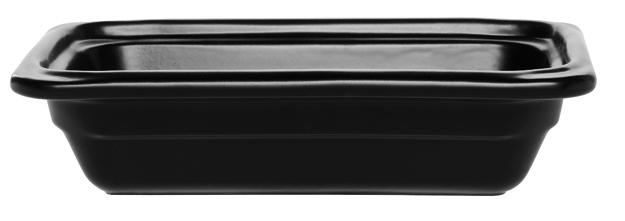 emile henry gn schaal 1/4 - 265x160x65mm - noir