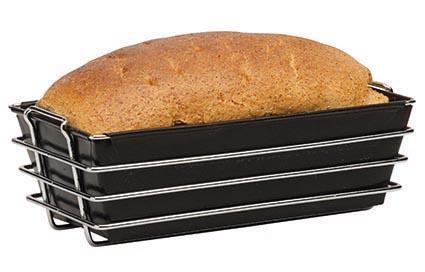 bakeflon broodvorm 800 gr. met frame - 280x90x90mm - zwart