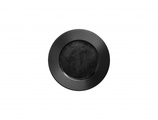 rak edge bord plat - Ø220mm - black